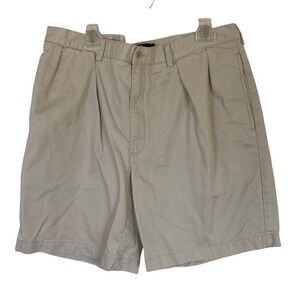 VTG Polo by Ralph Laren Men's Tan Shorts Size 40 Pleated‎ Slash Pockets Classic